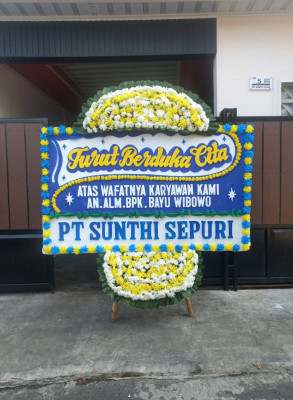 Papan Bunga Duka di Rejomulyo